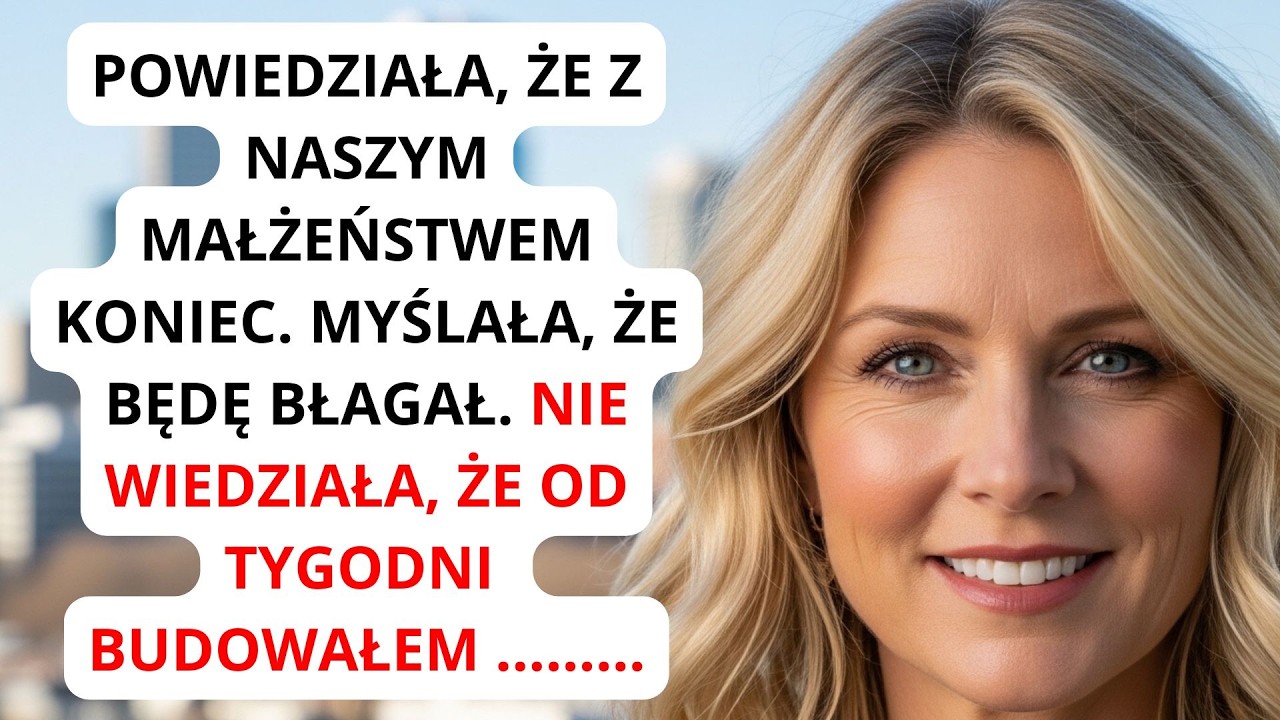 Powiedziała, że z naszym małżeństwem koniec. Tak spokojnie. Jakby mówiła o starym płaszczu, a nie o