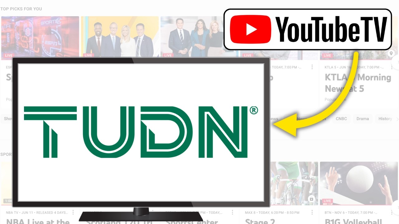 Как смотреть телеканал TUDN на YouTube TV | Смотрите Televisa Univision Deportes! - (2026)