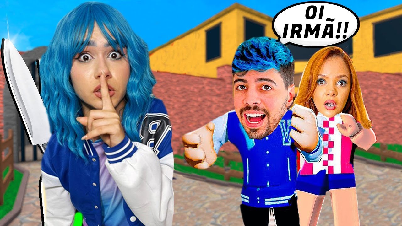 JOGUEI O MURDER MISTERY 2 COM MINHA IRMÃ E OS VILÕES E ME DEI MUITO MAL!! (MURDER MISTERY 2 ROBLOX)
