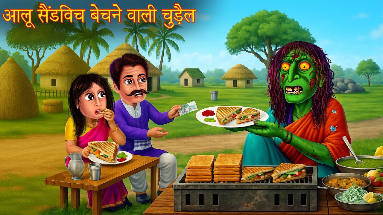 आलू सैंडविच बेचने वाली चुड़ैल | Witch Selling Sandwich | Horror Stories | Chudail Ki Kahaniya | Bhoot
