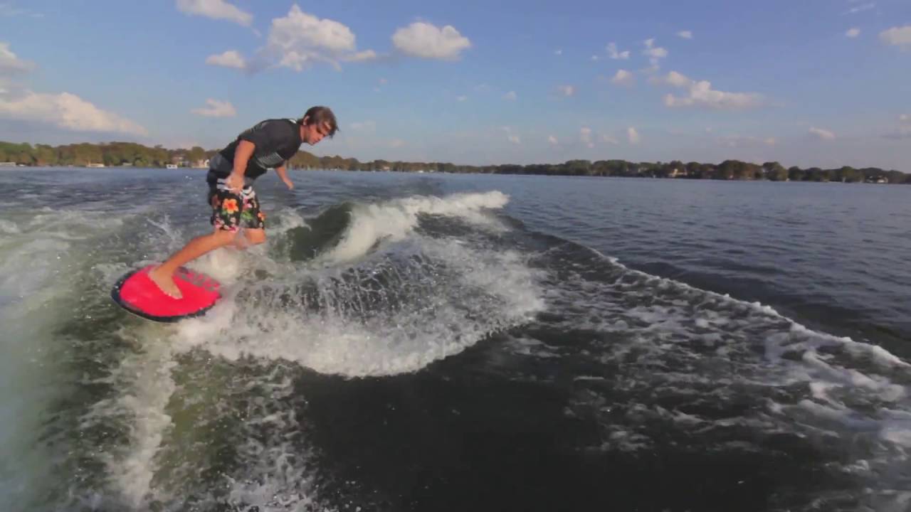 Brian Grubb Wakesurf Session Behind Malibu 24 MXZ with Surf Gate