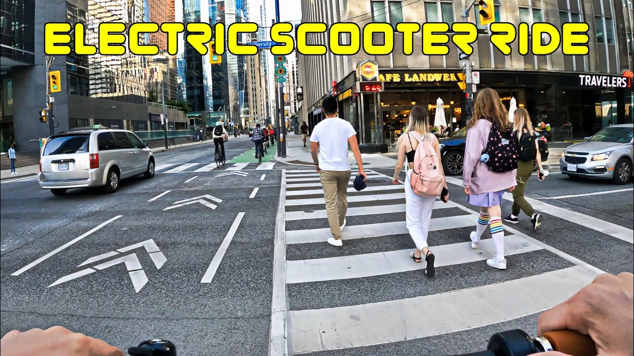 Electric Scooter Ride From Downtown Toronto to My Home (June 23, 2021)