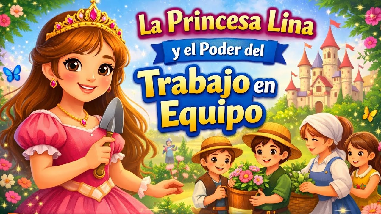 "La Princesa Lina y el Poder del Trabajo en Equipo" 👑✨