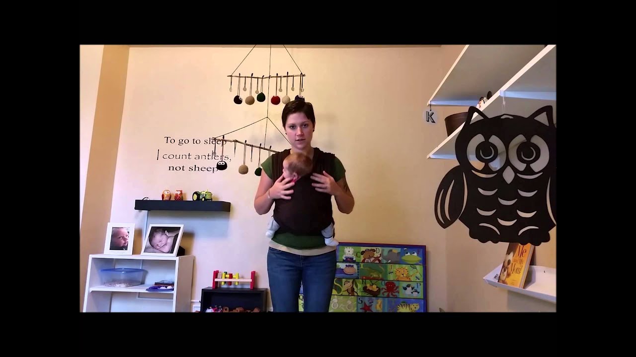 Upright Nursing in a Stretchy Wrap