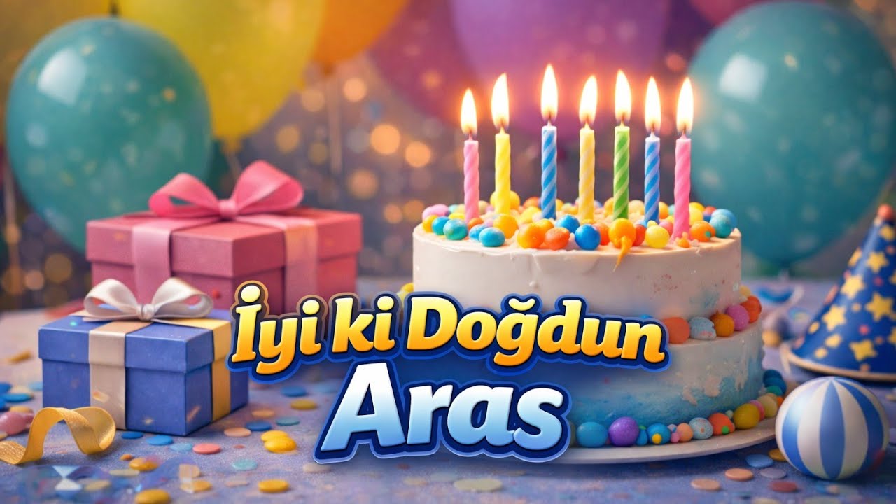 İyi ki Doğdun Aras ! 🎂Doğum günün kutlu olsun Aras 🥮 İsme Özel Doğum Günü Müziği 