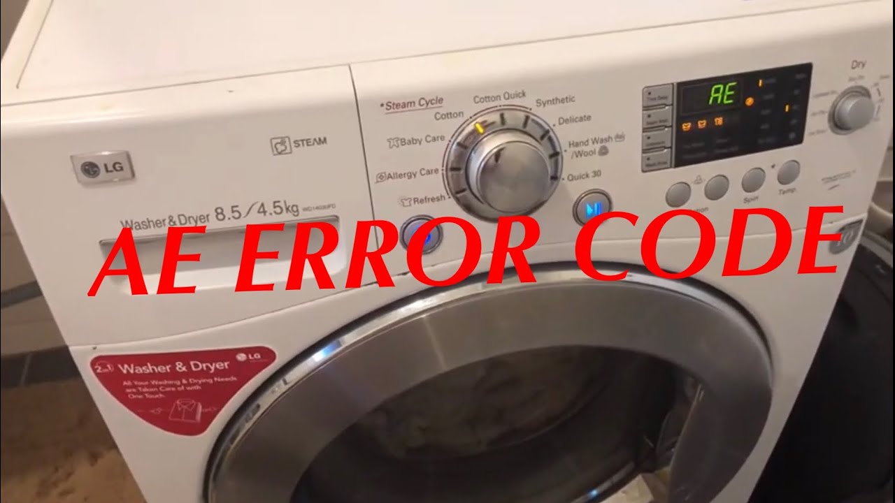 AE ERROR CODE FIX LG washing machine