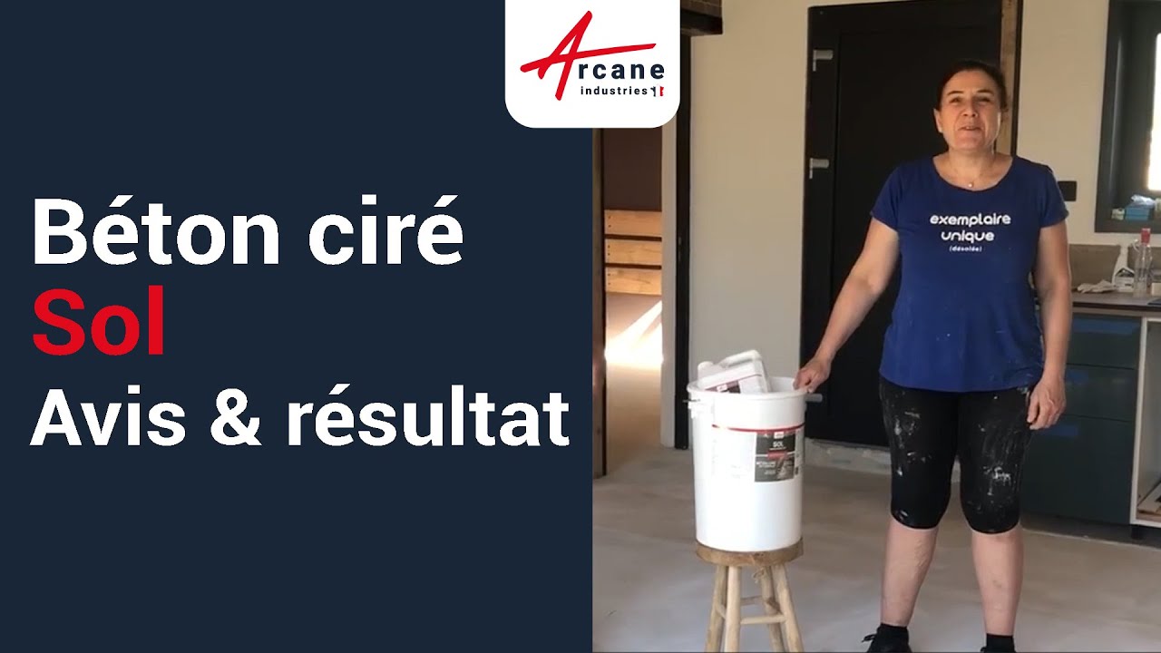 Application de notre béton ciré sol par Laurence - Test & avis