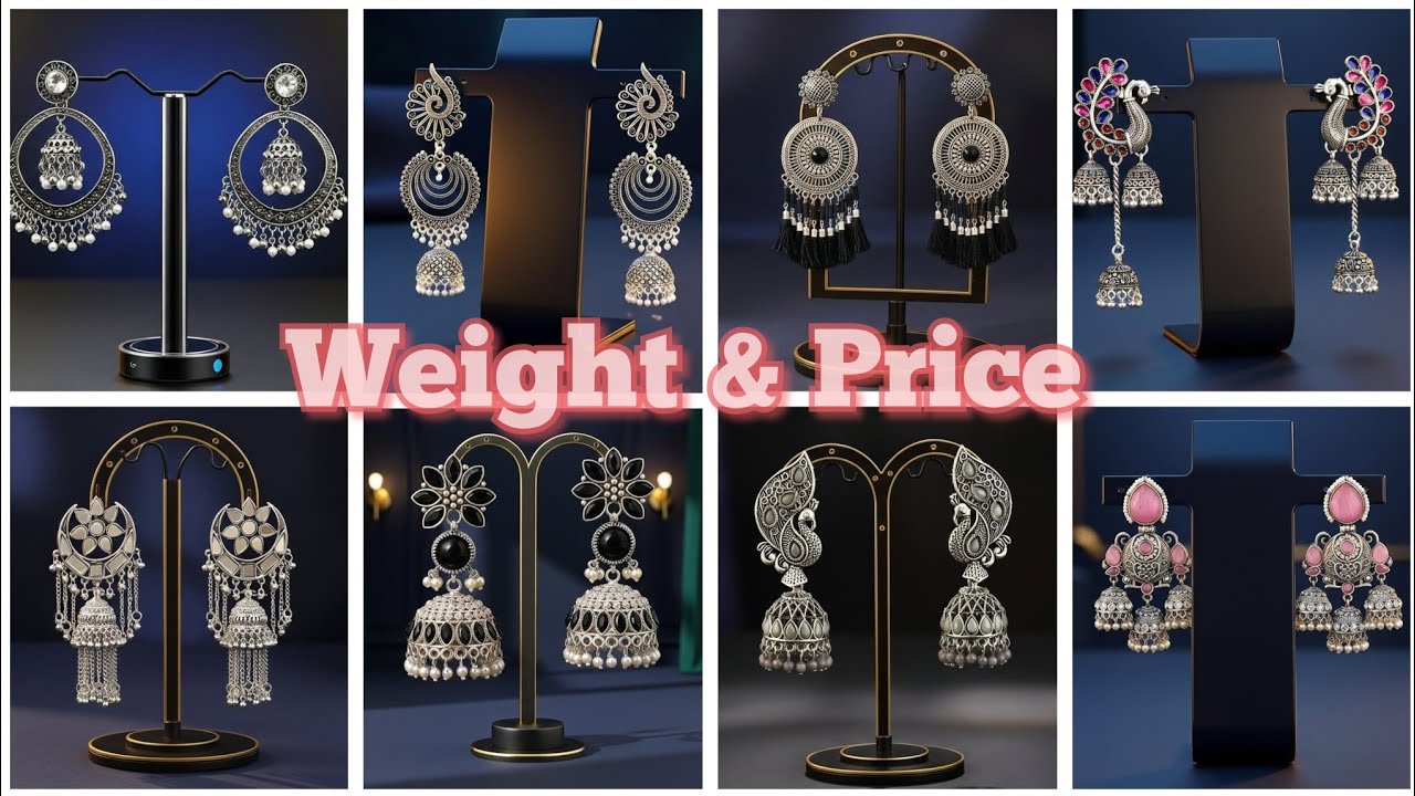 Latest Silver Jhumka Designs | Weight & Price | Daily Wear Silver Jhumka Designs