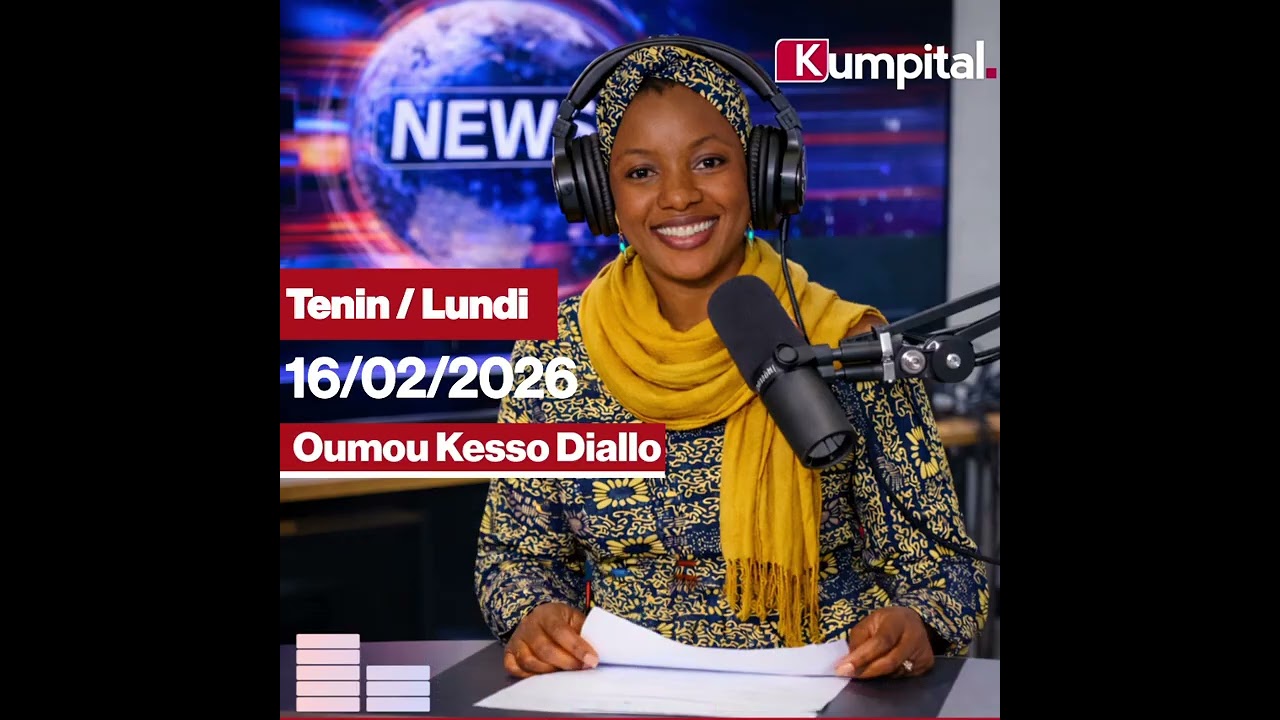 🎙🎧 L'actualité 🇬🇳 du Lundi 16 Février 2026 vec Oumou kesso 𝗗𝗜𝗔𝗟𝗟𝗢