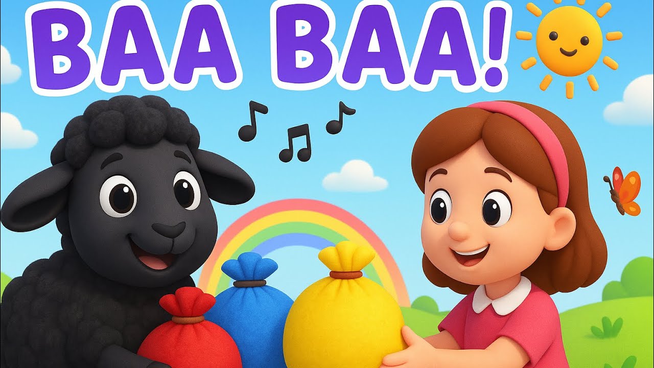 Baa Baa Black Sheep | English & Filipino Tagalog Song for Kids