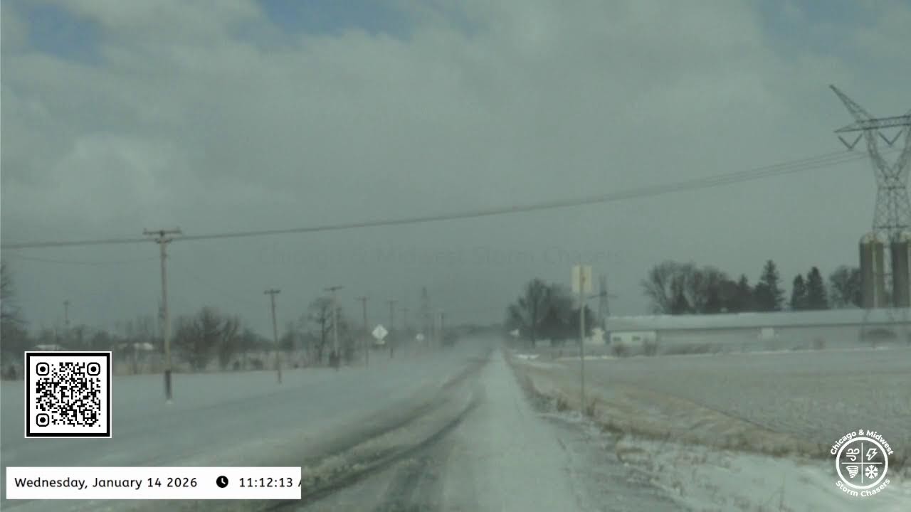 Intense SNOW SQUALL about to hit NW Indiana! ❄️⚡