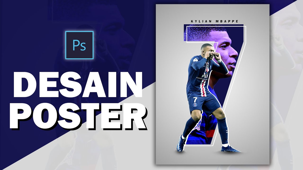 Desain Poster Photoshop | Cara Membuat Desain Poster Bola di Photoshop