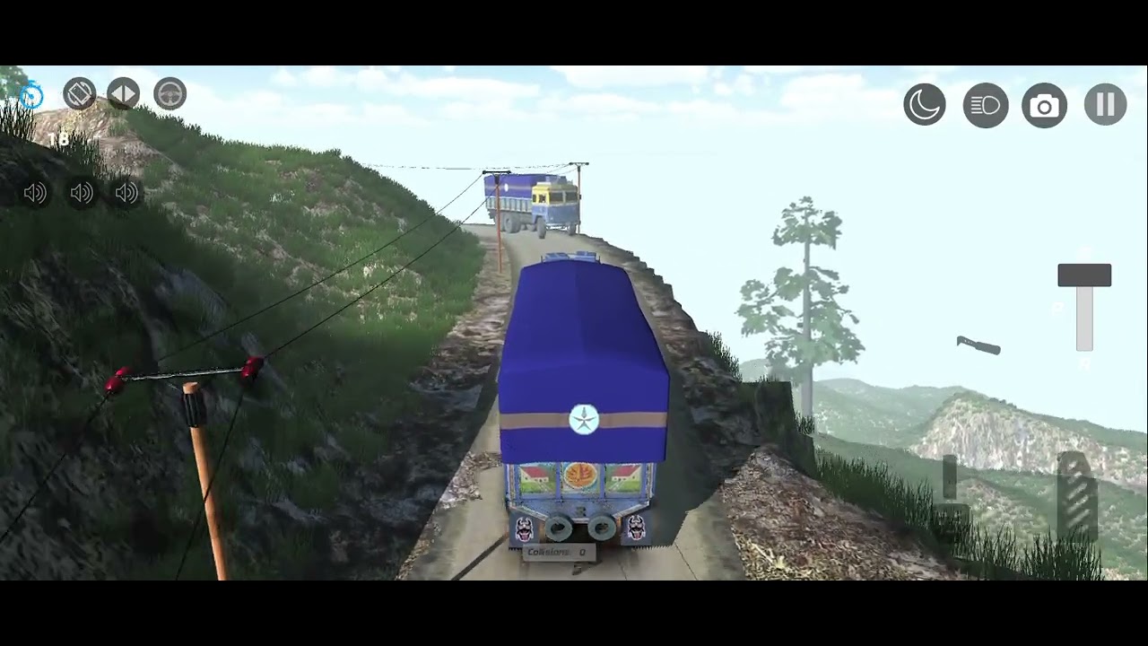Truck Mountain se gir Gaya 😱#trending #mountains #video #youtube #gta #gta5 