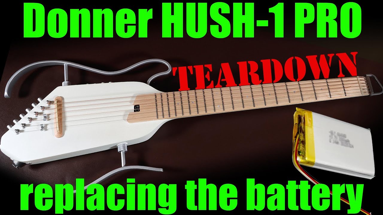 Donner HUSH-I PRO teardown and battery replacement.  How to replace the battery of a Donner hush i