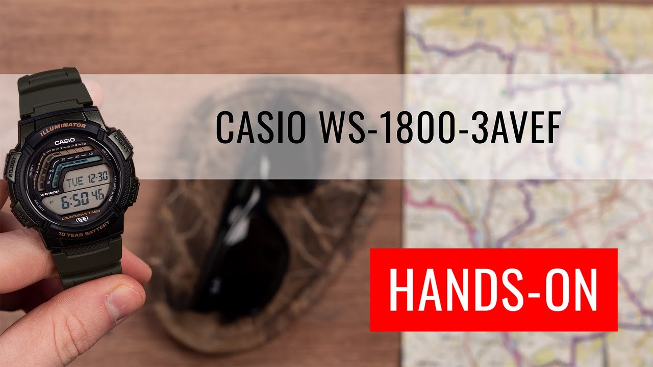 HANDS-ON: Casio Collection WS-1800-3AVEF
