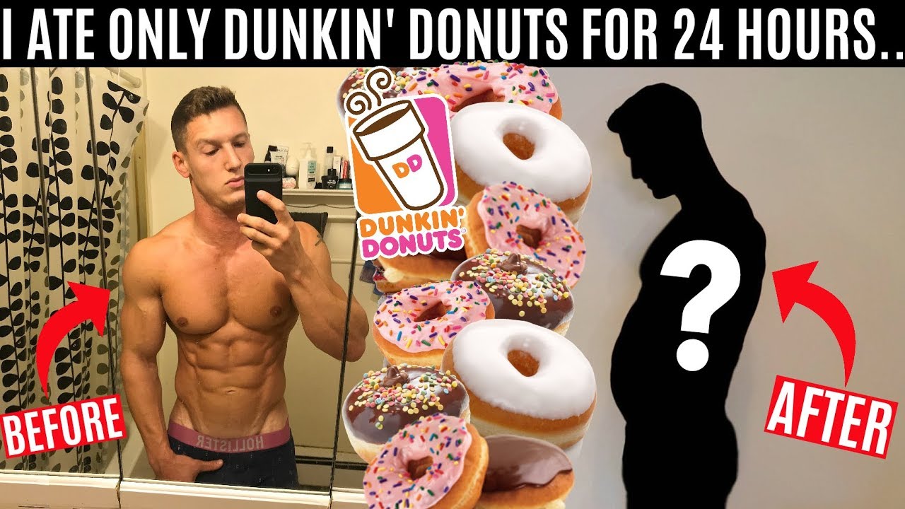 I ate nothing but DUNKIN' DONUTS for 24 HOURS and this is what happened...