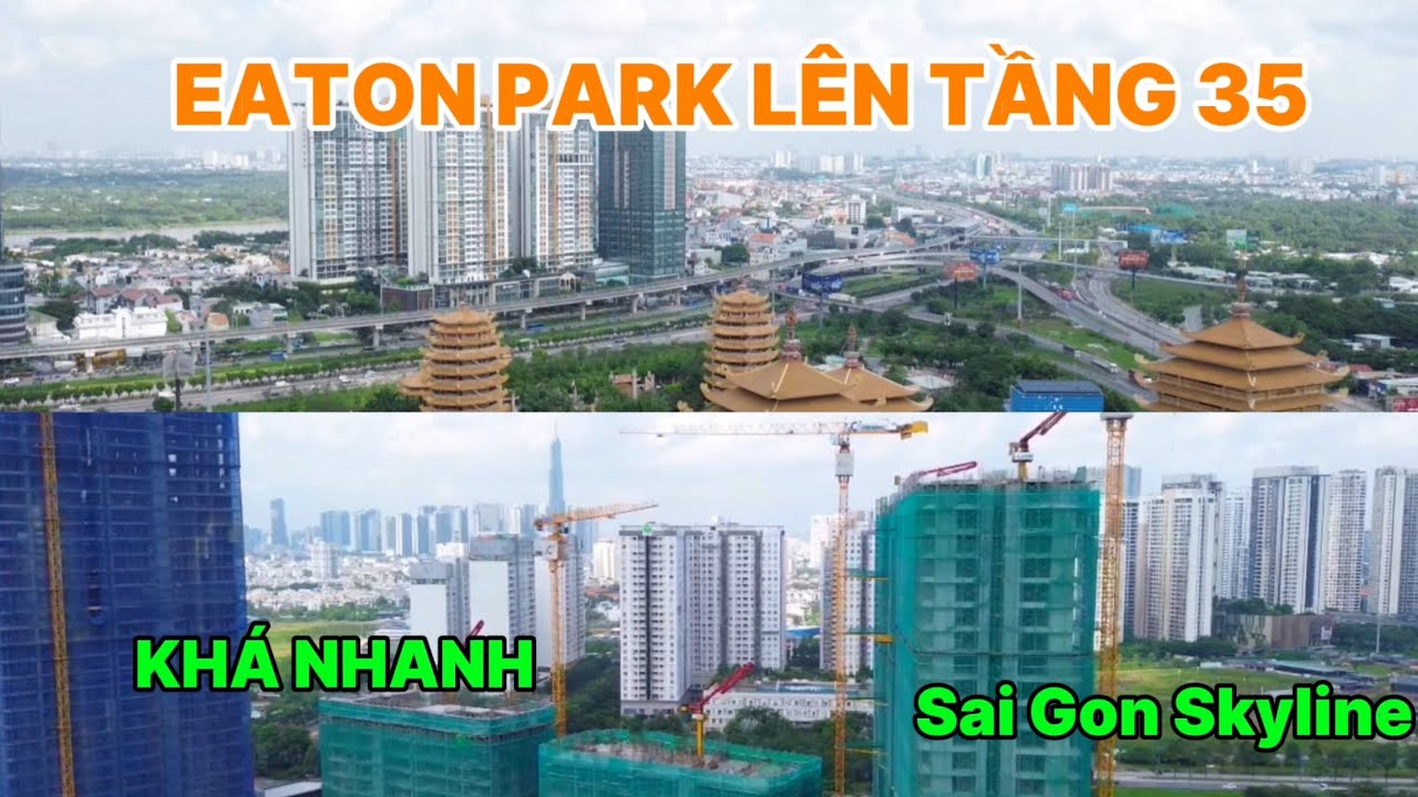 EATON PARK SPEED UP ДО 35-ГО ЭТАЖА, ГОРОДСКОЙ СКАЙЛАЙН HCM