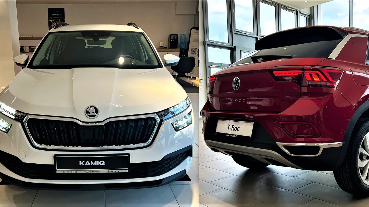 New Volkswagen T-ROC 2023 vs New Skoda KAMIQ 2023 - Comparison by Supergimm