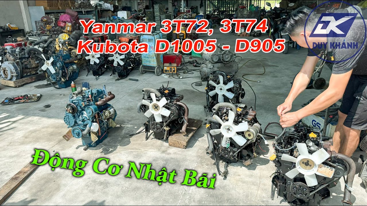 Động Cơ Yanmar 3T72 - Kubota D905 - LH 0908875468