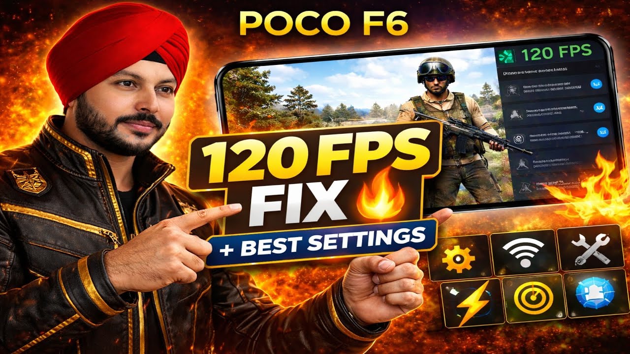 Poco F6 BGMI 120 FPS Fix 🔥 Unlock Ultra Extreme | Best Settings + Tips (90 FPS Problem Solved)