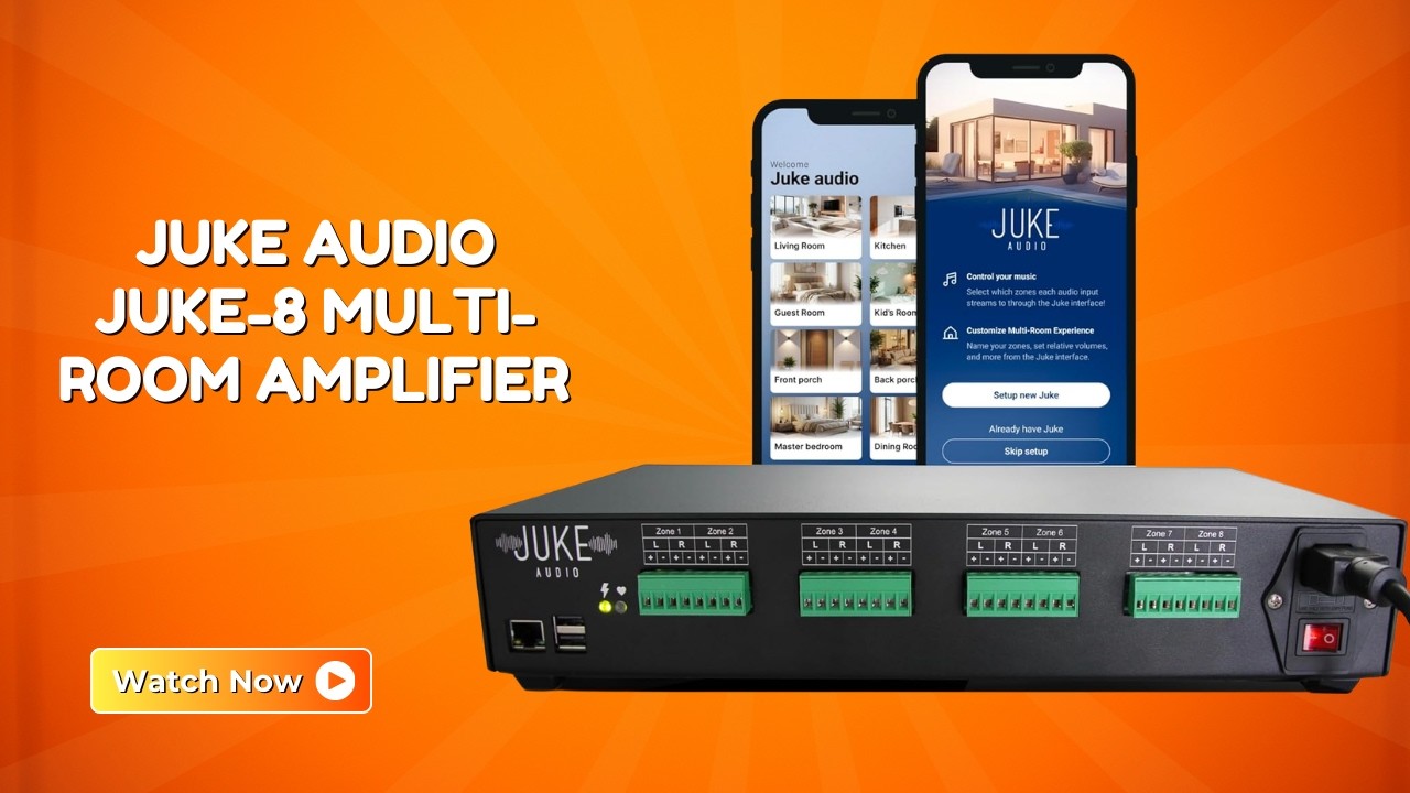 Create The Ultimate Party Sound System – JUKE AUDIO Juke-8 Multi-Room Amplifier – REVIEW