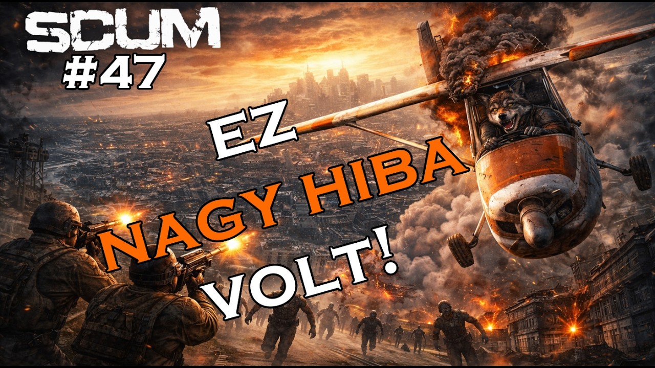 SCUM | Nagyvárosi élet és egy kis repülés! 💀 #47