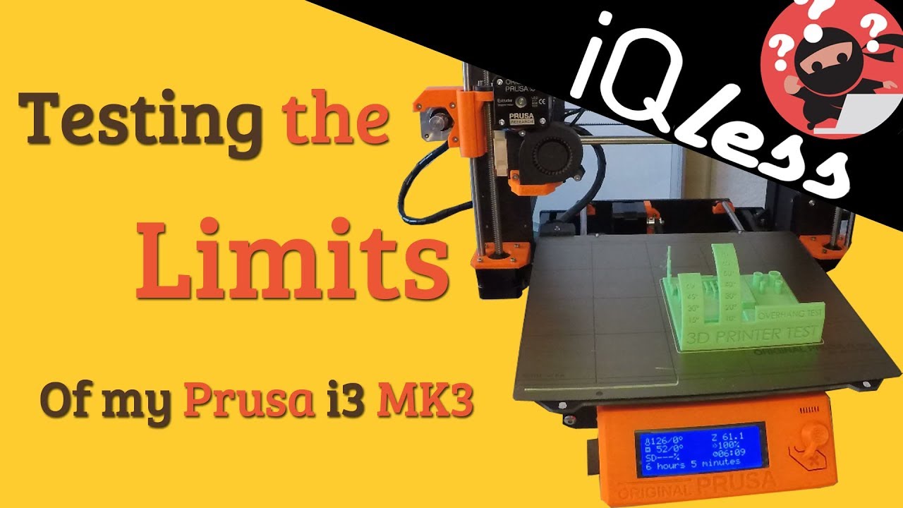 Testing the limits of my Prusa i3 MK3