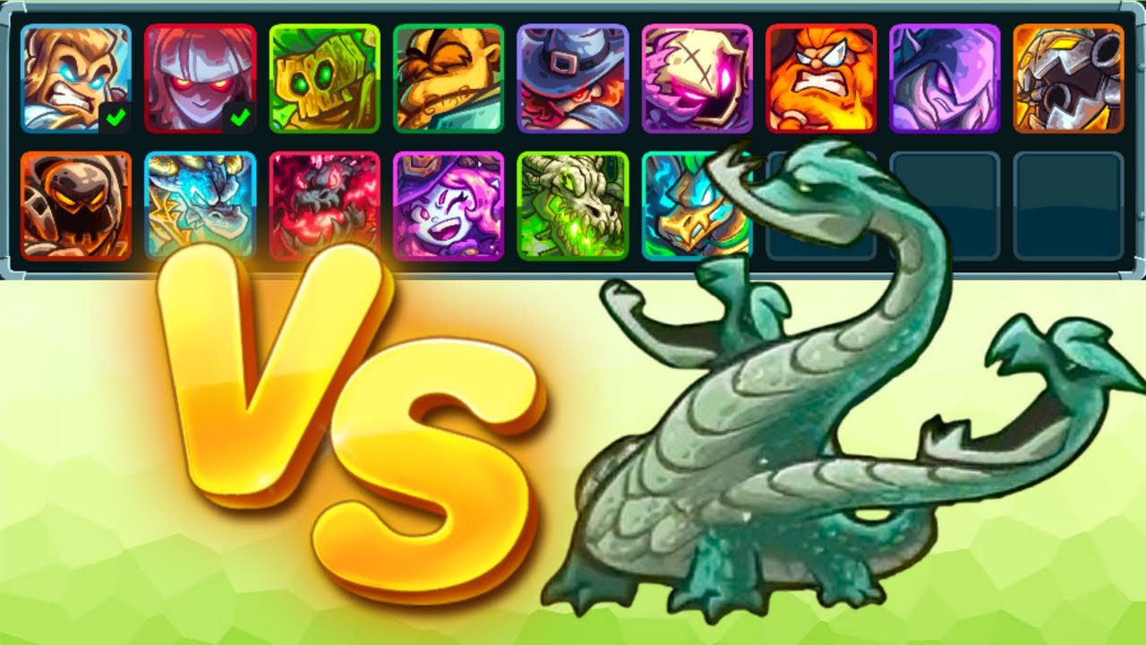 What combination of heroes can defeat a 3-head hydra？Kingdom Rush 5 Alliance 王國保衛戰5 英雄組合 VS 三個頭的海德拉