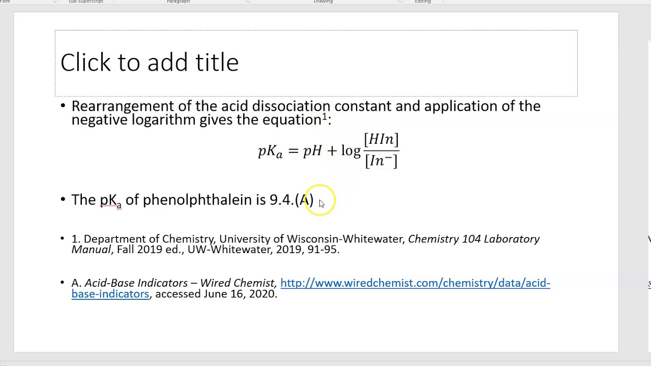 Formal lab report formatting