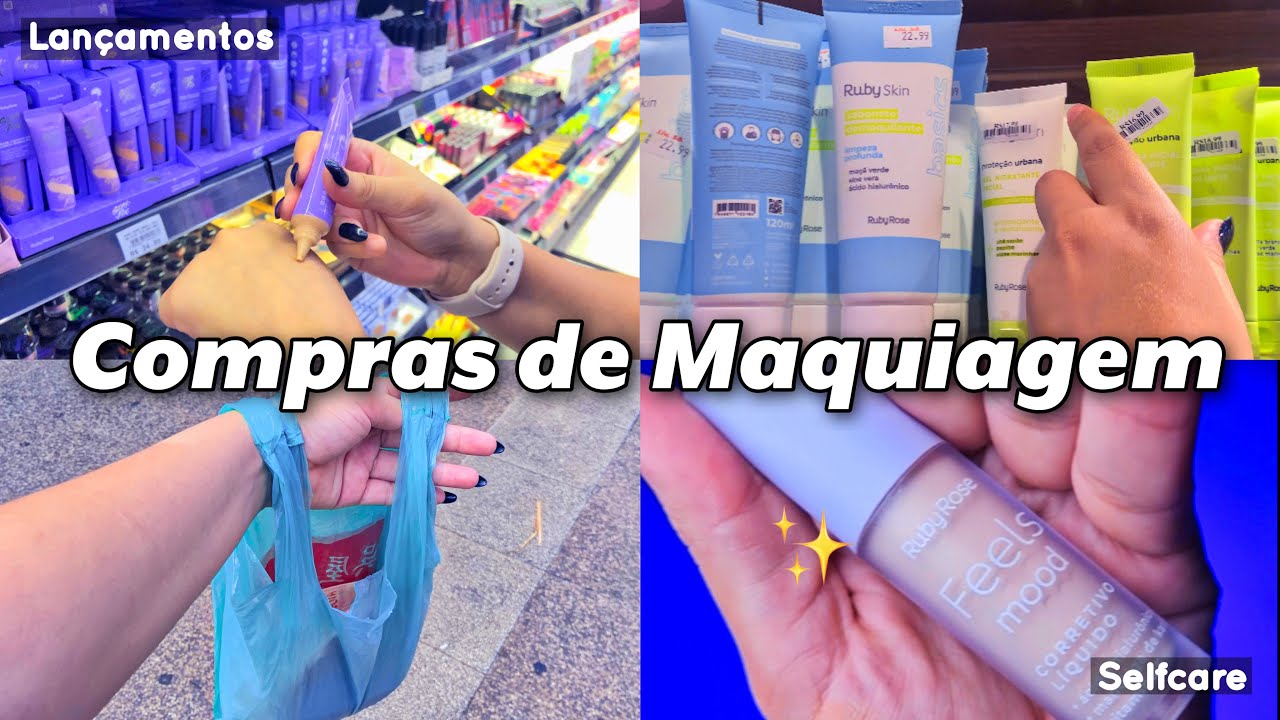 VLOG: COMPRANDO PRODUTOS DE MAQUIAGEM💕 haul, lançamentos, makeup…