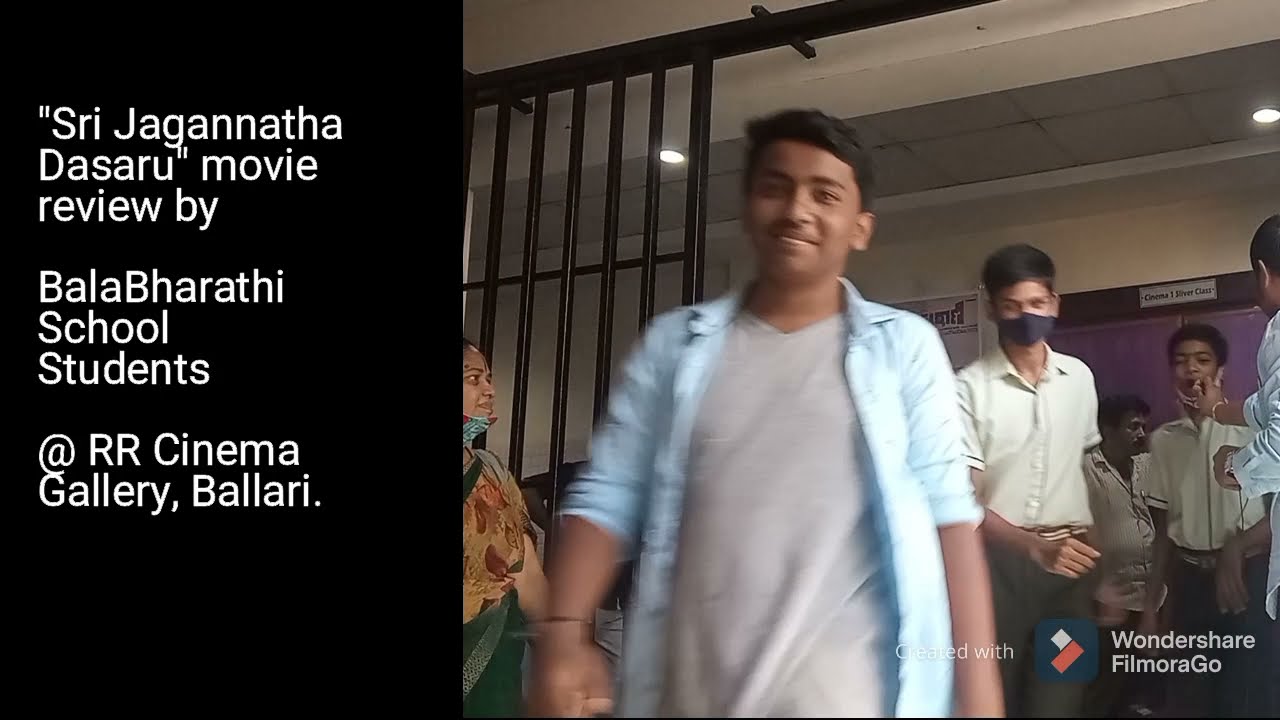 Movie Review by BalaBharathi School students|Sri Jagannatha Dasaru|RR Gallery Cinema Theatre,Ballari