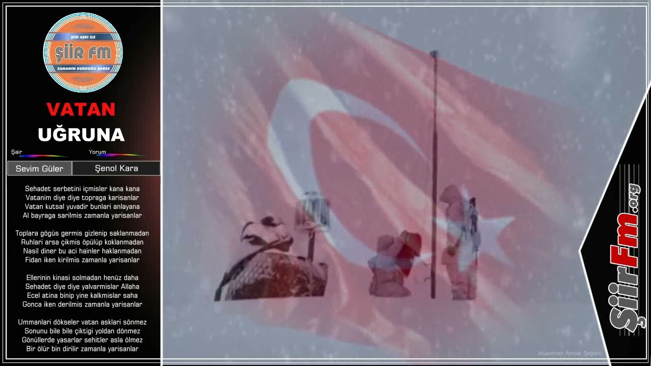 Vatan Uğruna | Yorum - Şenol Kara | Şiir Fm' de Ayın Şairi - Sevim G&uuml;ler
