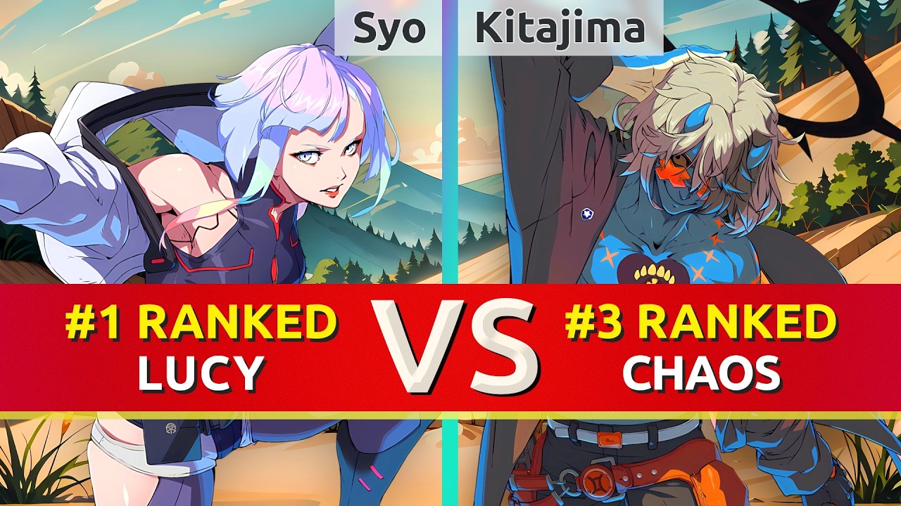 GGST ▰ Syo (#1 Ranked Lucy) vs Pomeranian Kitajima (#3 Ranked Happy Chaos). High Level Gameplay