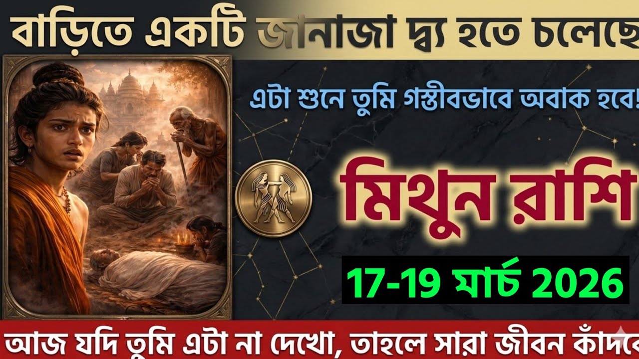 মিথুন রাশি,০৬-০৭ মার্চ ২০২৬ বাড়িতে একটি জানাজা হতে চলেছে এটা শুনে তুমি গভীরভাবে হতবাক হবে!
