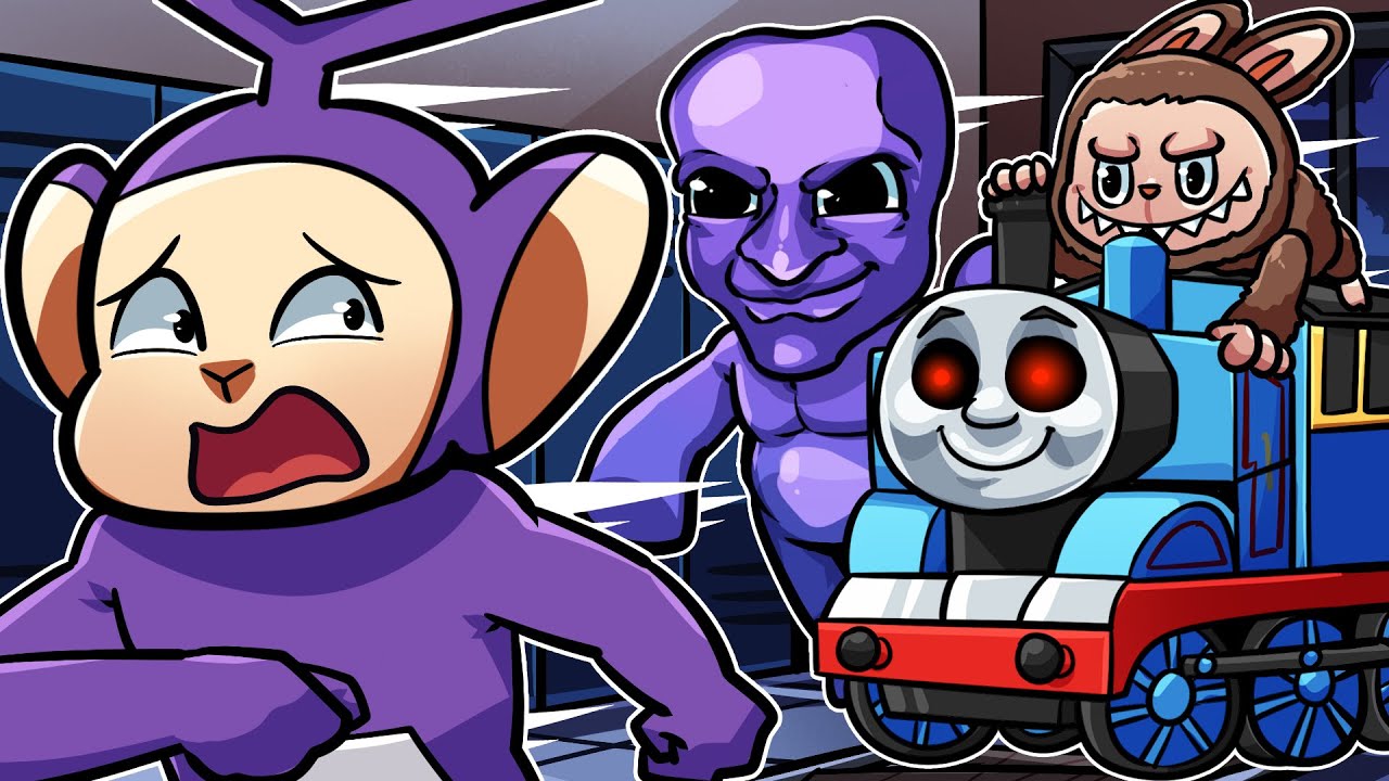 ESCAEP FROM AO ONI EVIL THOMAS LABUBU! | Tinky Winky Plays: Roblox Escape Compilation