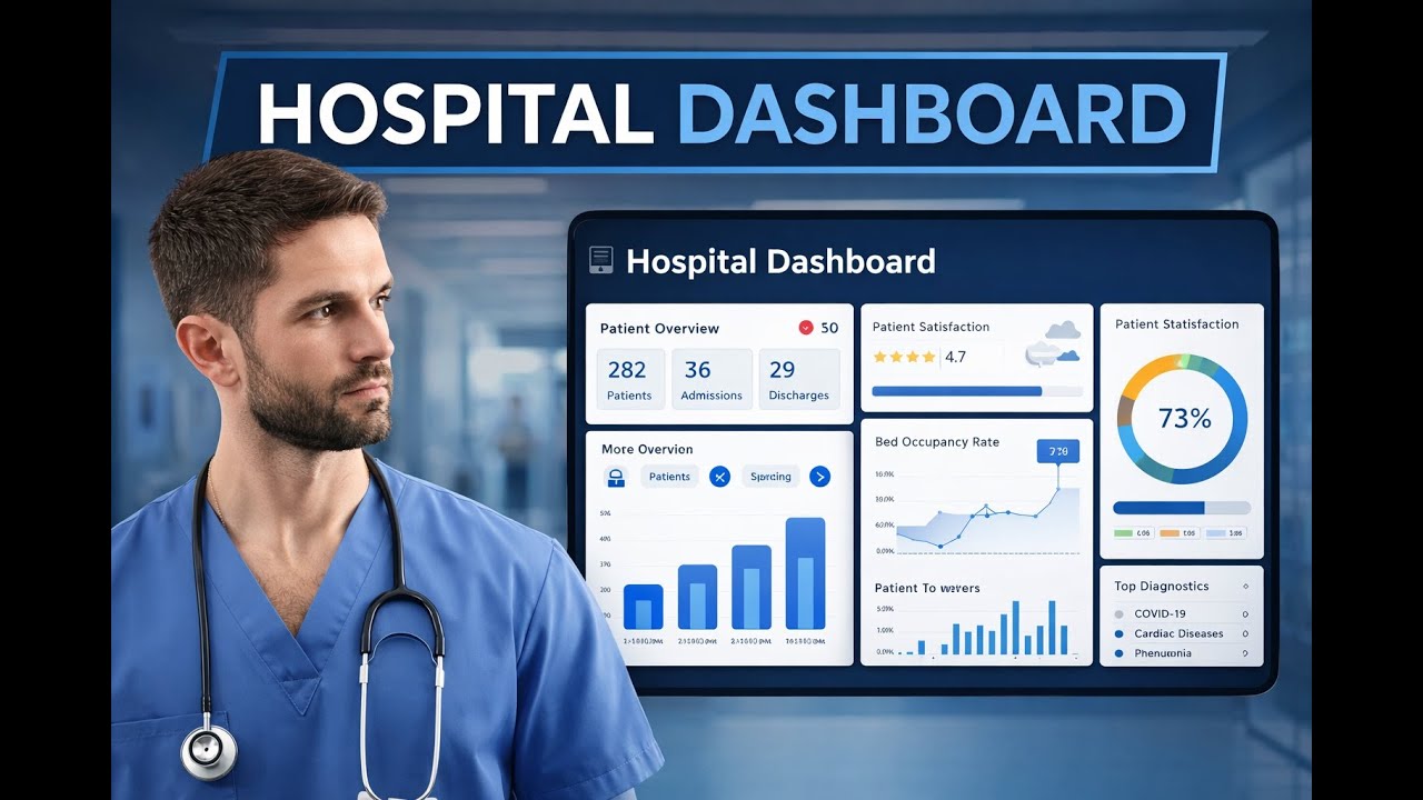 Hospital Dashboard in Power BI Tutorial