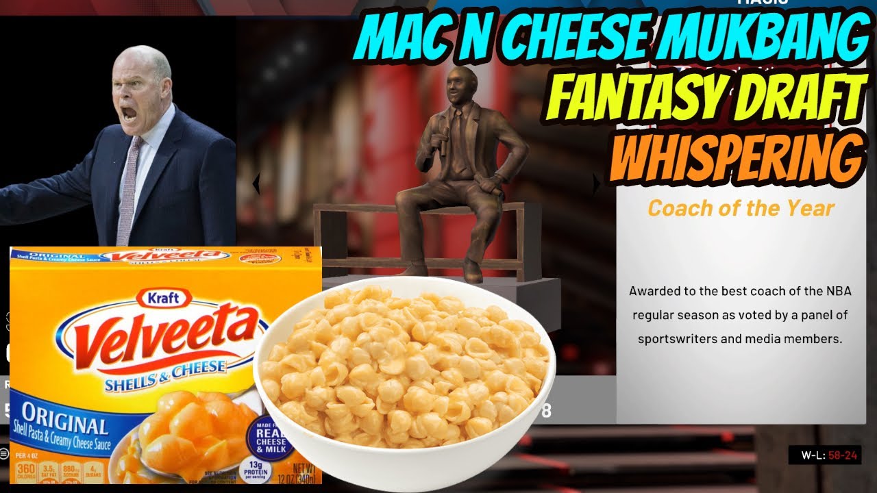 ASMR Gaming: NBA 2K20 | Mac N Cheese Mukbang & Whispering - Fantasy Draft!