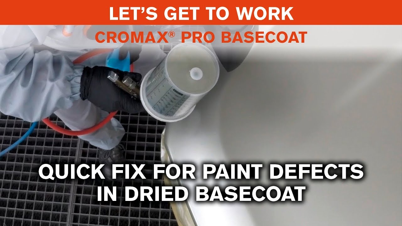 Cromax Pro Basecoat: Quick fix for paint defects in dried Basecoat?