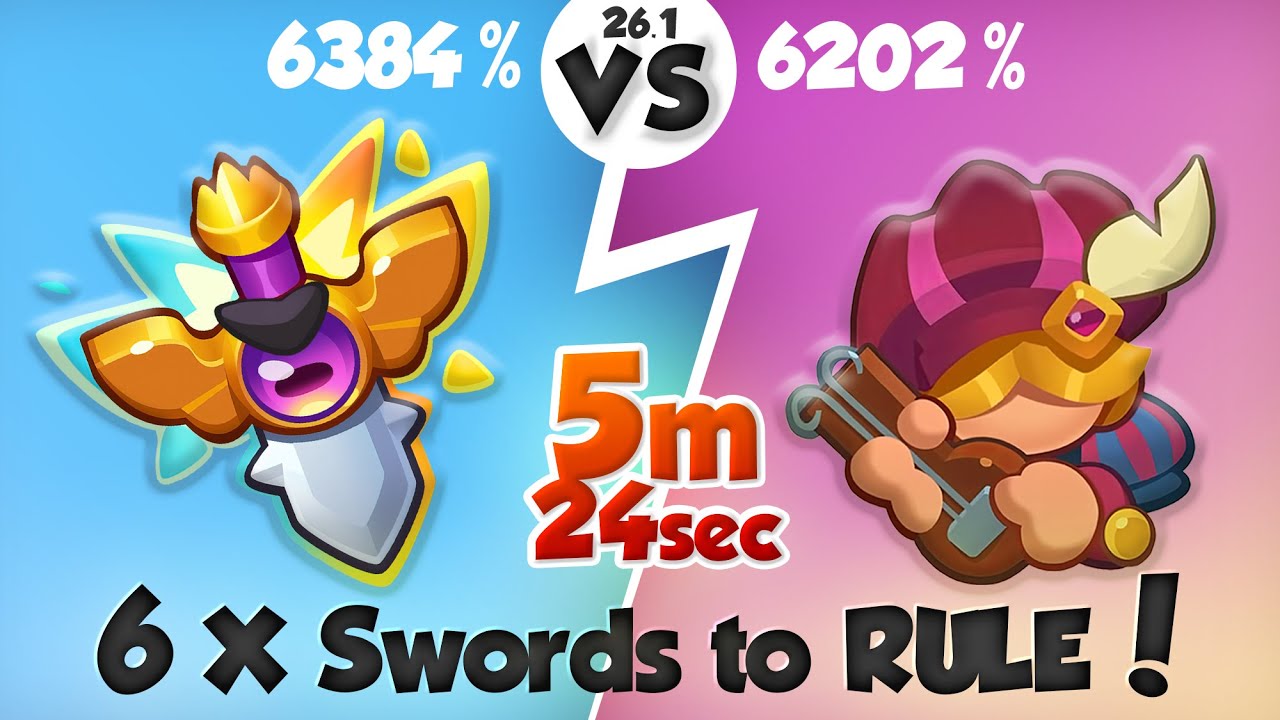 6 x SWORDS to RULE over BARD - 5 min 24 sec | PVP Rush Royale