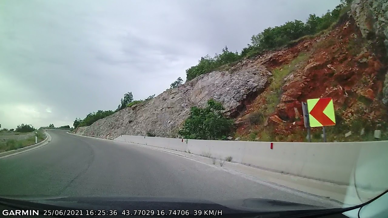 DRIVE #1529: Sinj (Croatia)-Livno (Bosnia and Herzegovina) (timelapse 4x) *Read Description*