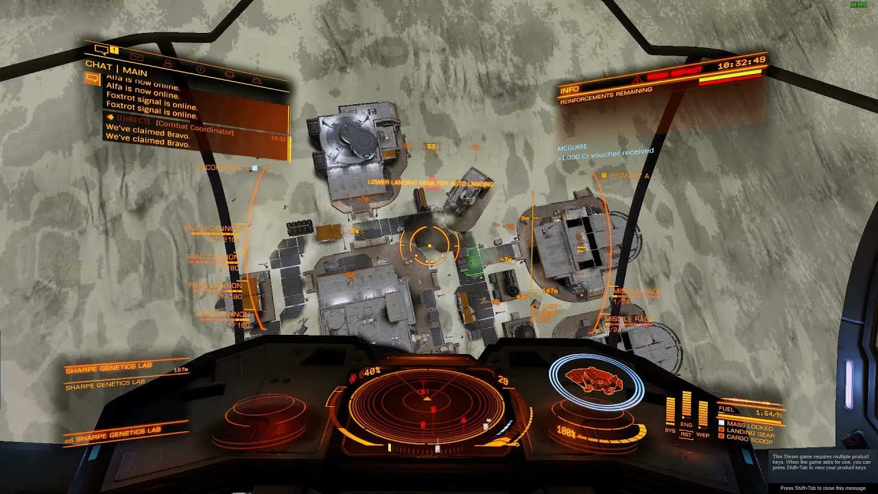 Elite Dangerous: Odyssey Ship Missles in a Ground Conflict