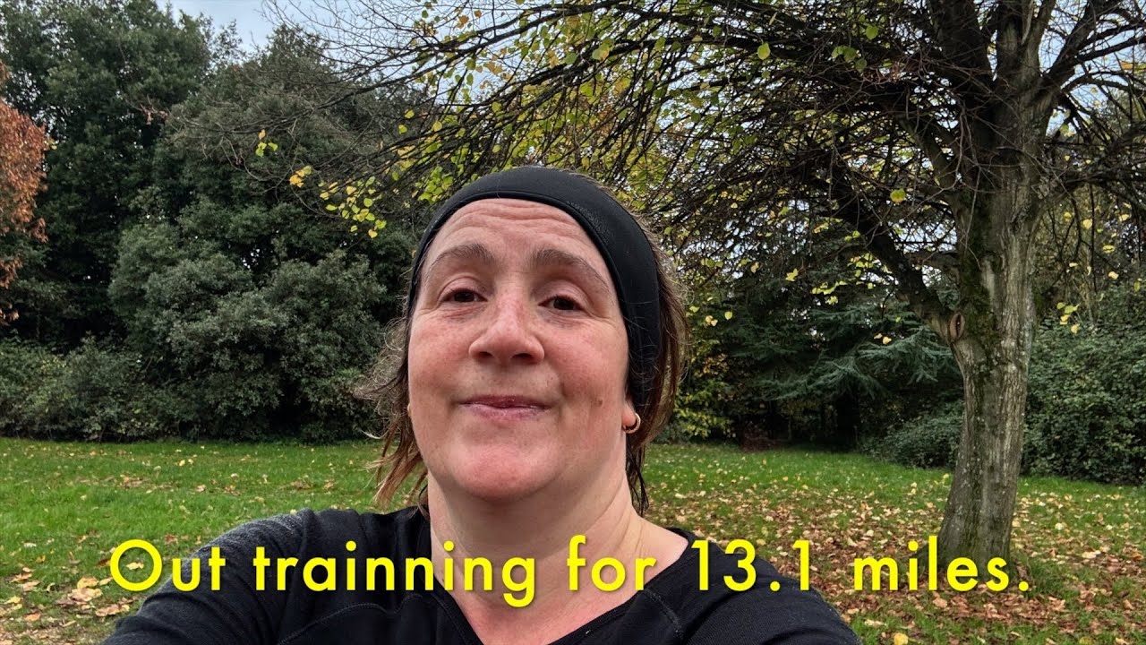 Out training for 13.1 miles.
