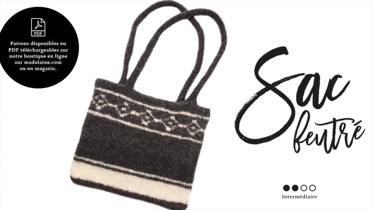 Tutoriel tricot: Sac feutré