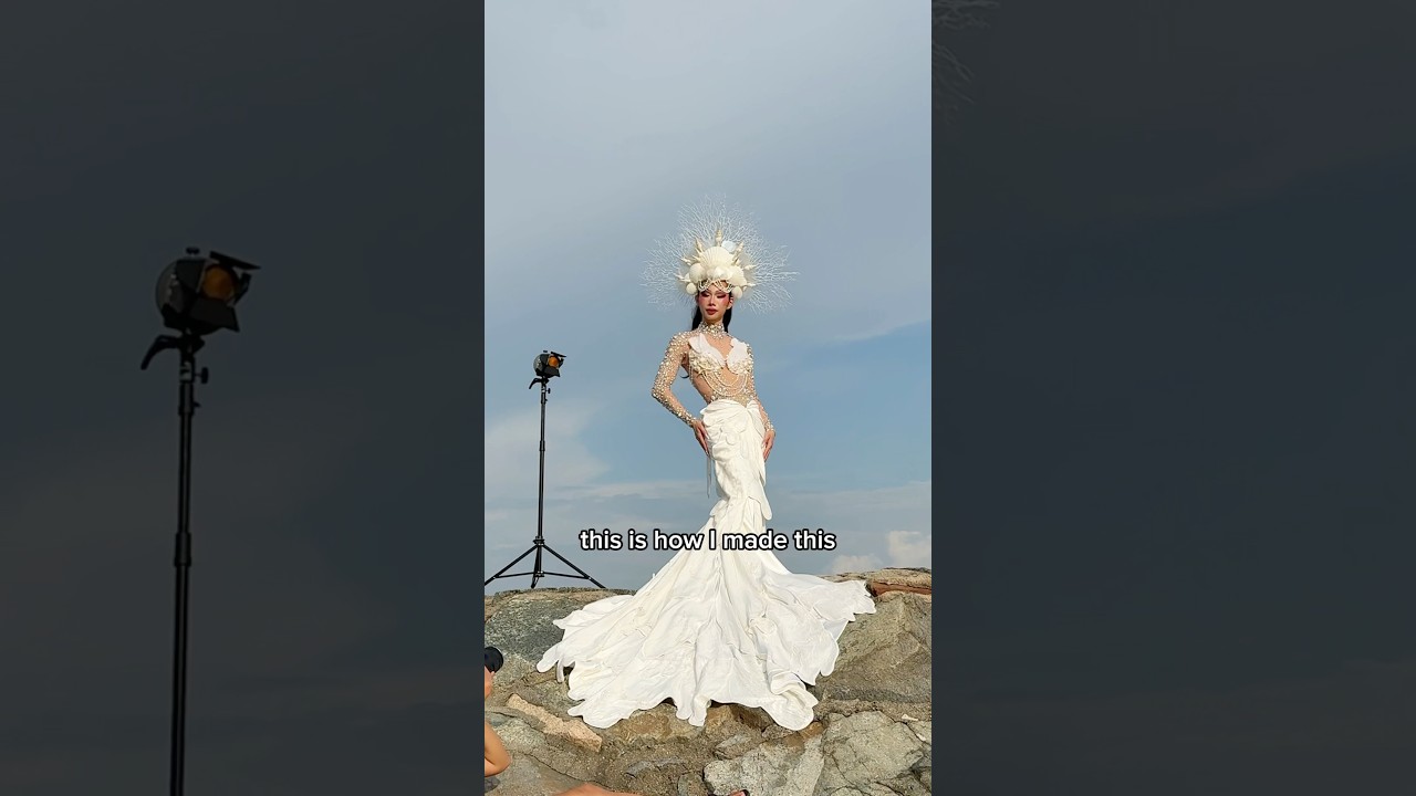 Making my National Day costume #nationalcostume #mermaid #drag