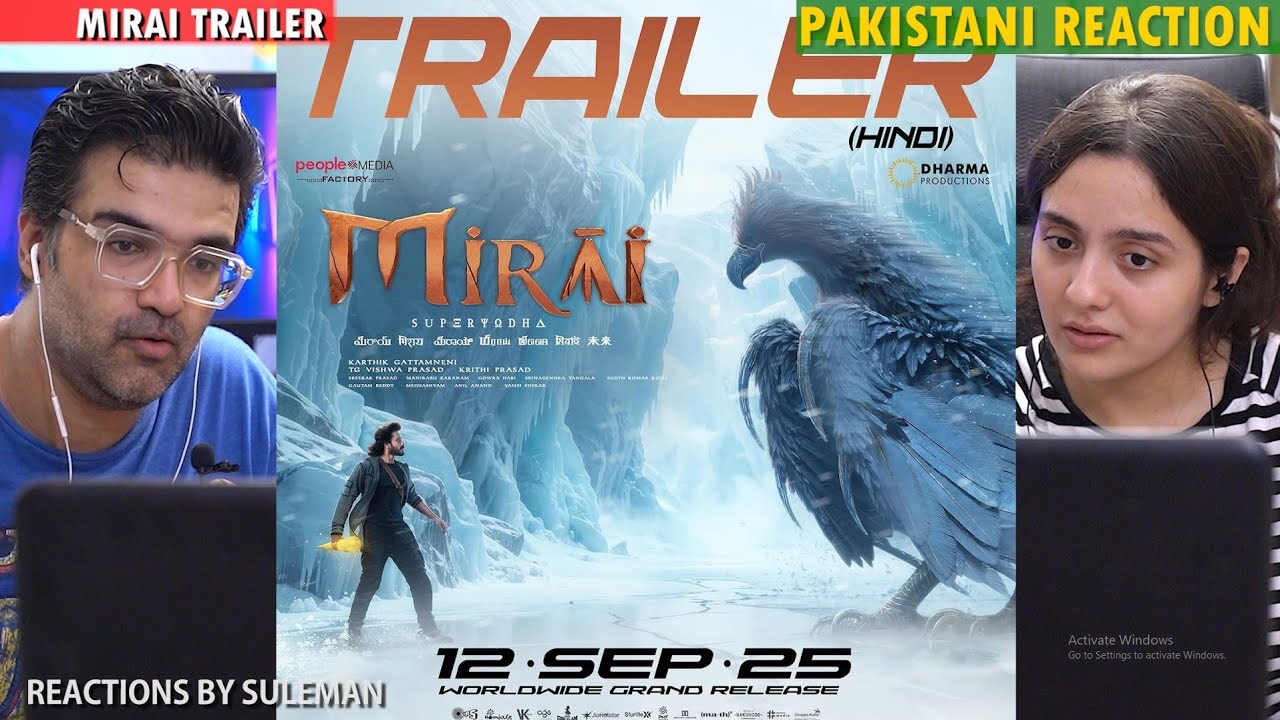 Pakistani Couple Reacts To Mirai Trailer | Hindi | Teja Sajja | Manchu M | Ritika N | Karthik G 