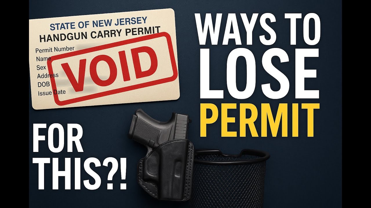 5 Ways to LOSE Your NJ Carry Permit Without Firing a Shot
