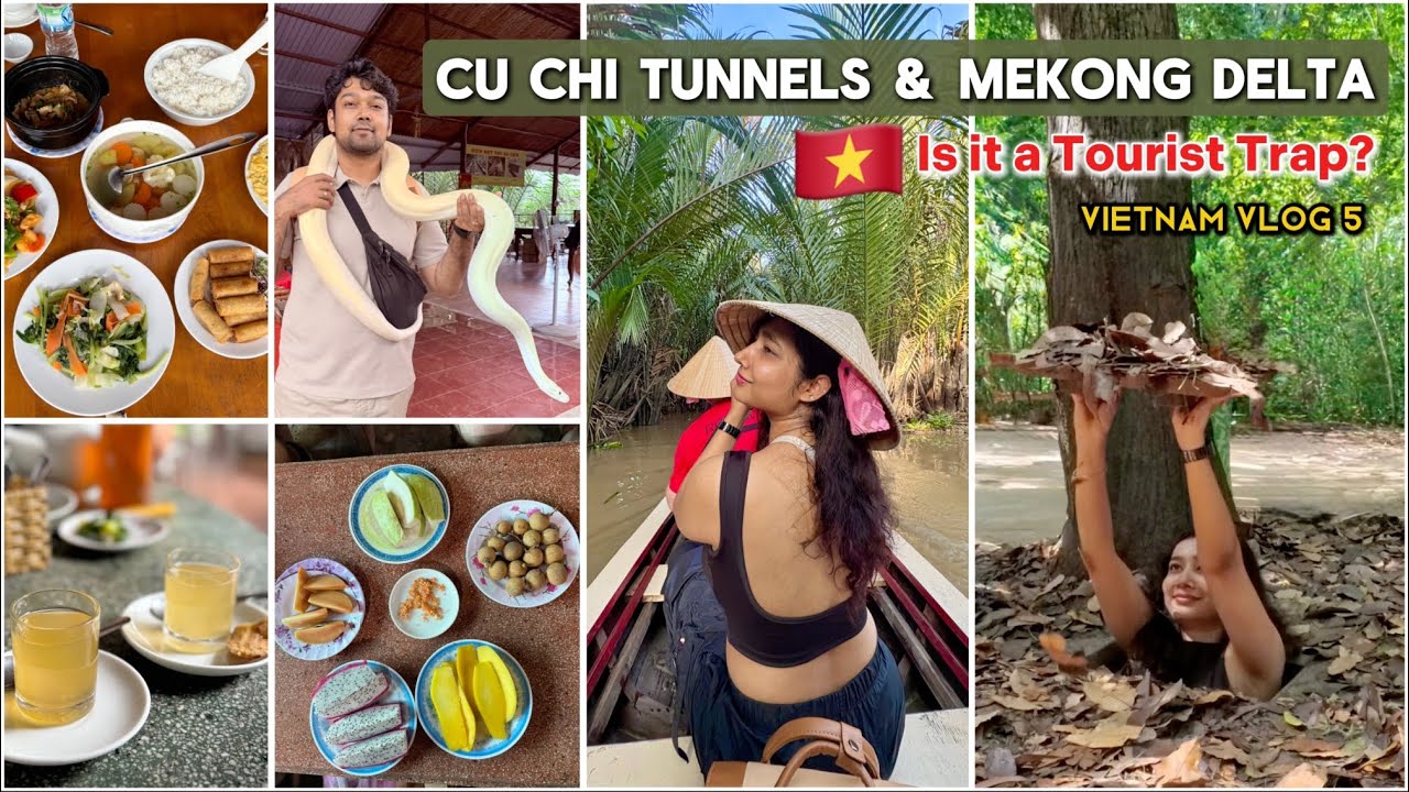 Cu Chi Tunnels & Mekong Delta Full Day Tour - Ho Chi Minh , Vietnam 🇻🇳 Is it a Tourist Trap? EP 5