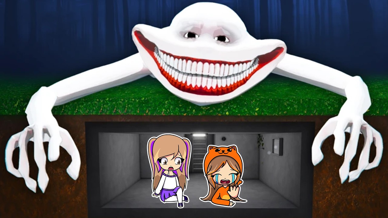 Construimos un BUNKER SEGURO para PROTEGERNOS de los MONSTRUOS con Mandarina en Roblox