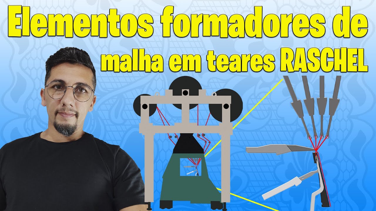 Elementos formadores de malha em teares Raschel