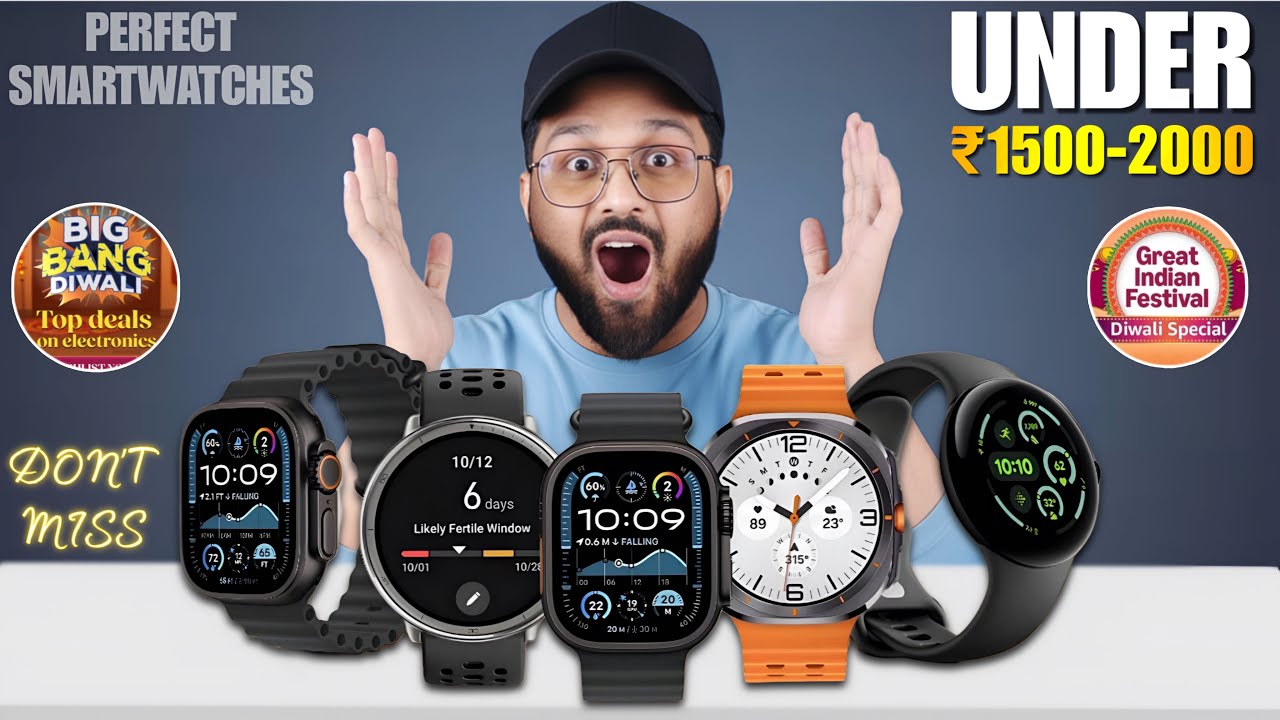 Diwali Sale⚡️Best Smartwatch Under 2000 ft Flipkart Big Bang Diwali Sale⚡️Best Smartwatch Under 1500